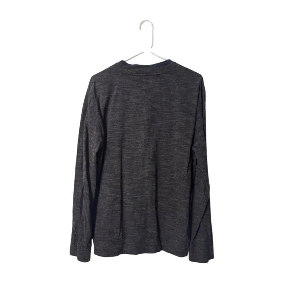 Hugo Boss Orange Mens XL Gray Button-Up Cardigan Sweater Long Sleeve
